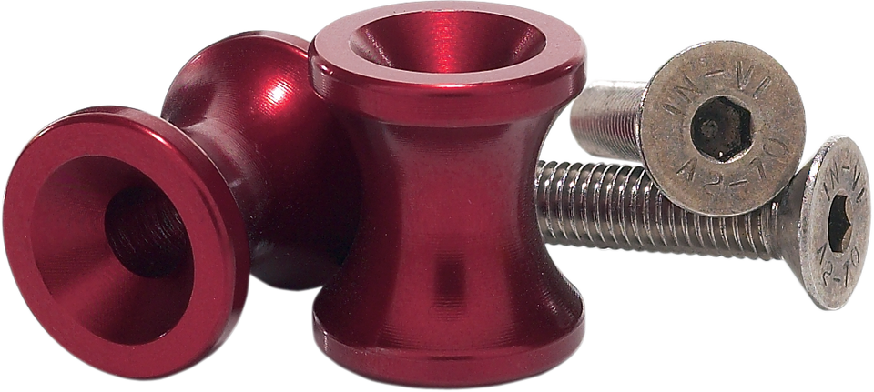 Swingarm Spool - Red - 6 mm - Lutzka's Garage