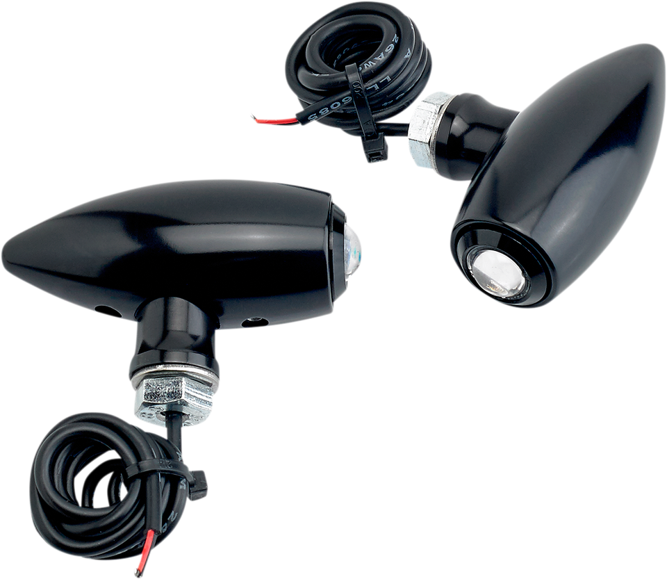 Center-Mount Astro LED Lights - Black/Amber - Lutzka's Garage