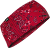 SportFlex® Headband - Red Paisley - Lutzka's Garage