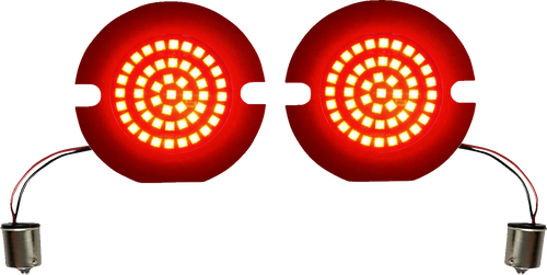 Turn Signal Insert - LED - Red - Flat - Lutzka's Garage