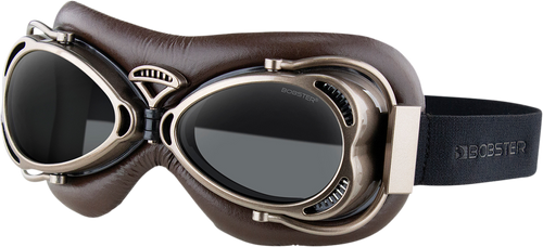 Flight Goggles - Matte Brown - Smoke - Lutzka's Garage