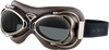 Flight Goggles - Matte Brown - Smoke - Lutzka's Garage