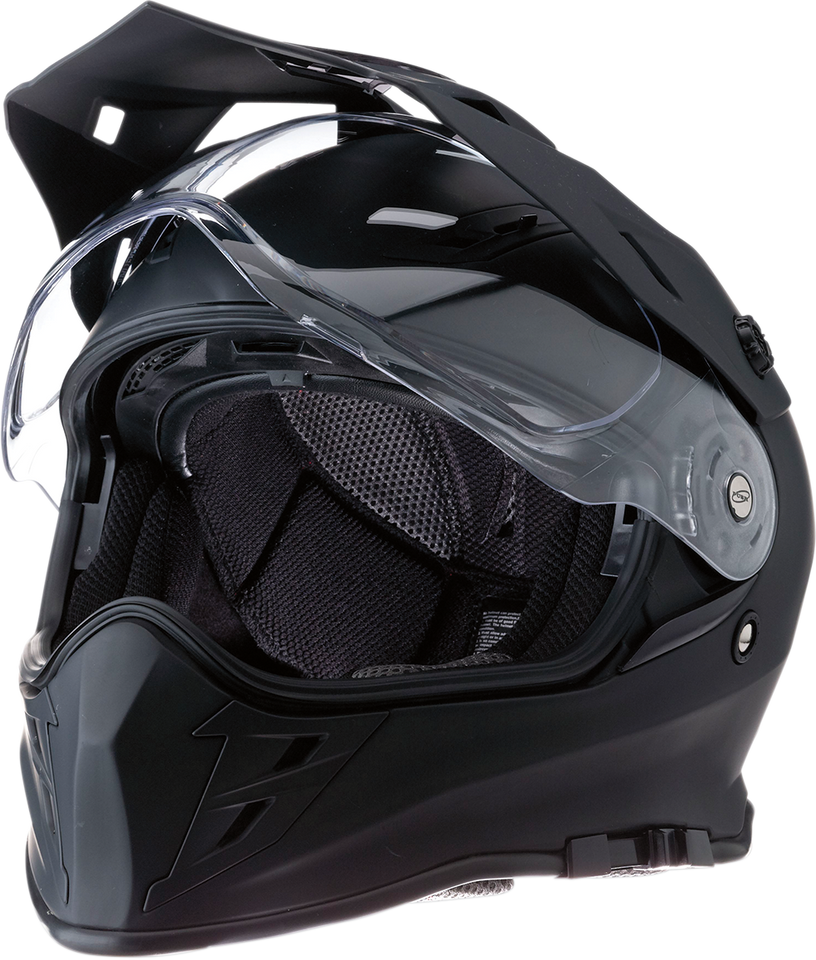 Range Dual Sport Helmet - Flat Black - Medium - Lutzka's Garage