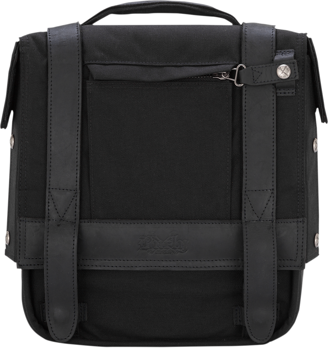 Saddlebag - Black Cordura - Lutzka's Garage