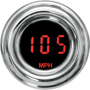 1-7/8" MPH 4000 Series Speedometer - Red Display - Lutzka's Garage