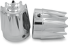 Front Axle Nut Cover - Chrome - Excalibur - 1" - Lutzka's Garage