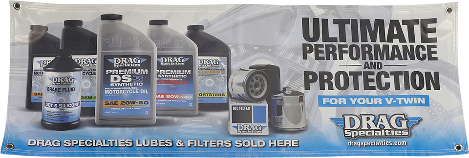Drag Oil Banner - 4 x 18"