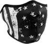 Half Mask - Black/White Flag - Lutzka's Garage