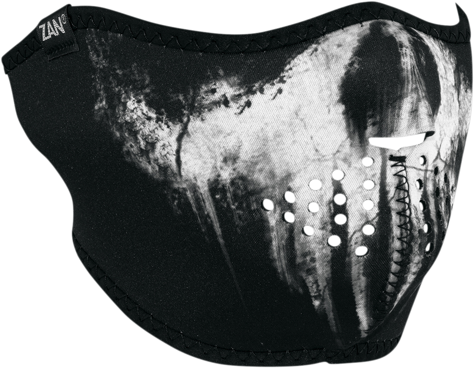Neoprene Half-Face Mask - Ghost Skull