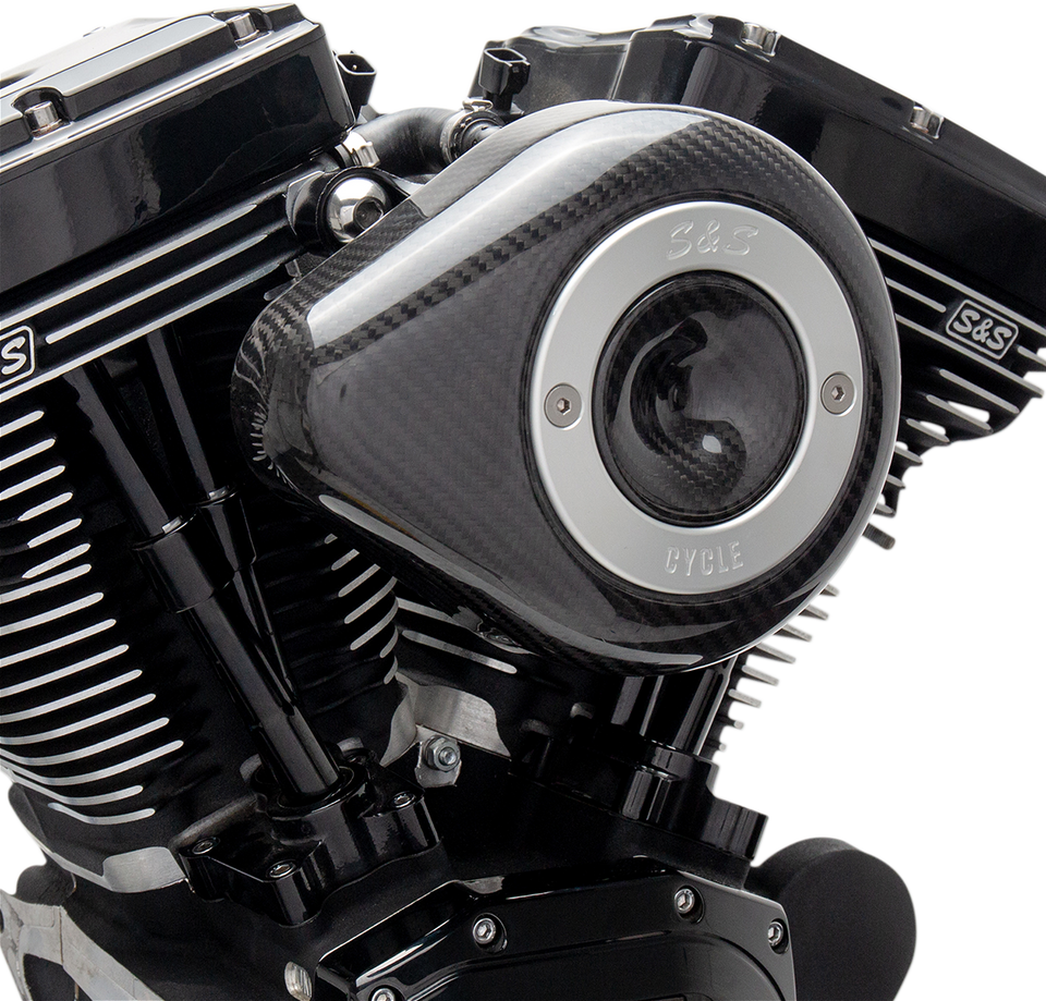 Teardrop Air Cleaner Cover - Carbon