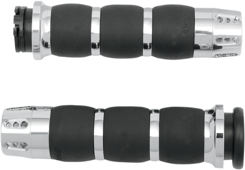 Grips - Gatlin - Velvet Air - Chrome - Lutzka's Garage