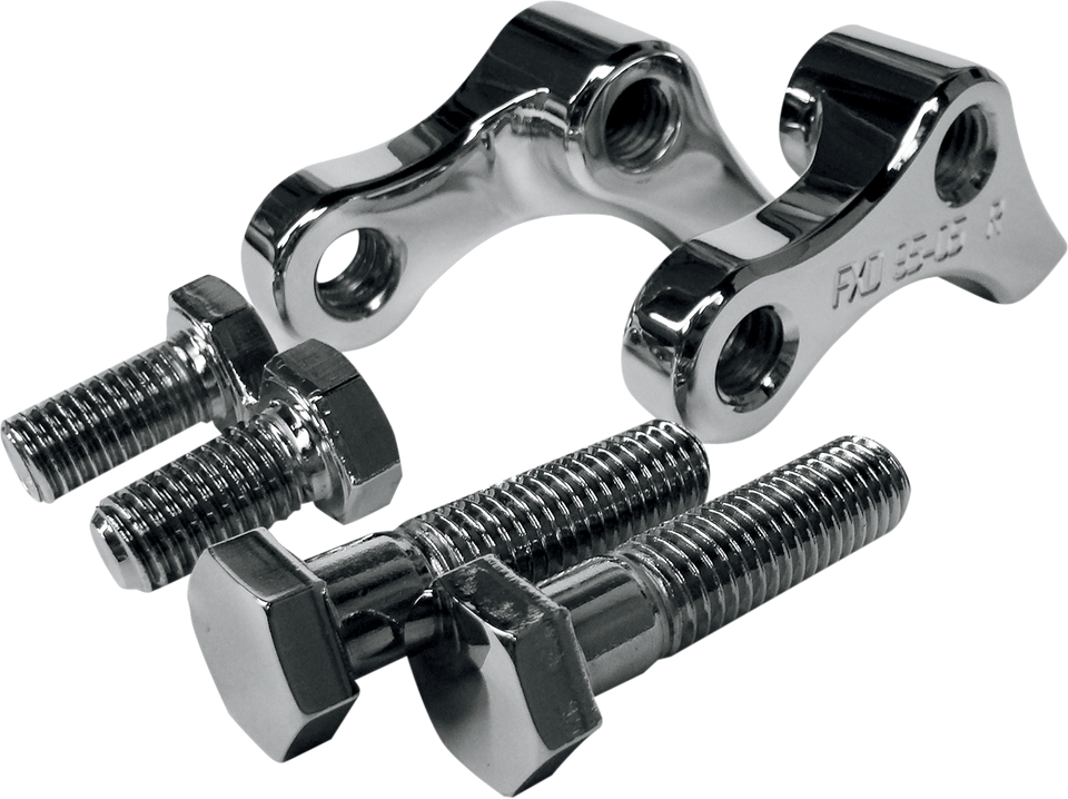 Rear Lowering Kit - Chrome - Lowers 1" - 95-05 FXD - Lutzka's Garage