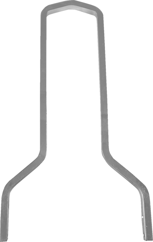 Square Sissy Bar - Chrome - 15.5"H x 11"W - Lutzka's Garage