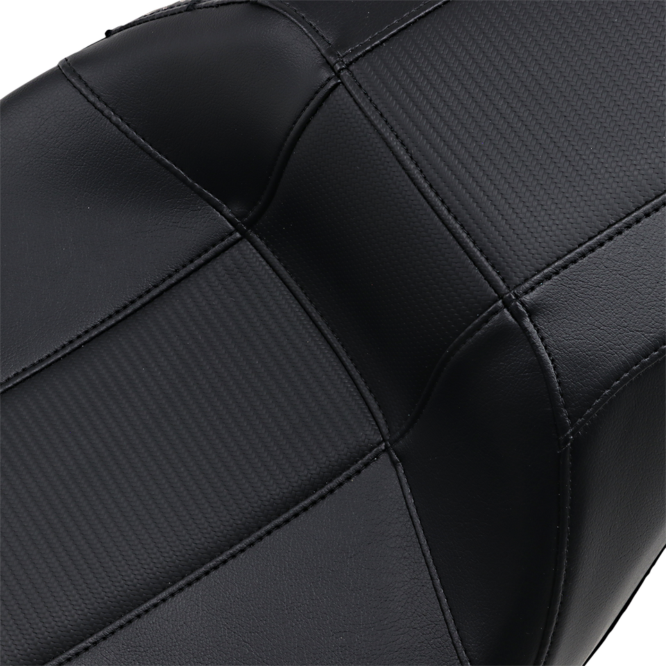 Outcast GT-2 Seat - 2-Up - w/o Backrest - Black Carbon Fiber Inlay - FL 08-23