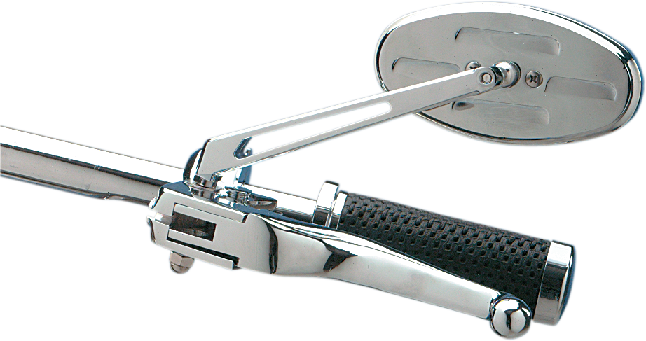 Stealth 2 Mirror - Longer Stem - Chrome - Lutzka's Garage