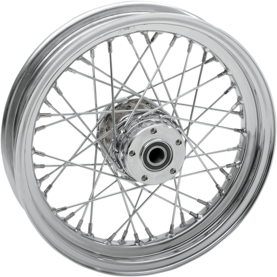 Wheel - Laced - 40 Spoke - Rear - Chrome - 16x3 - 02-07 FLT - Lutzka's Garage