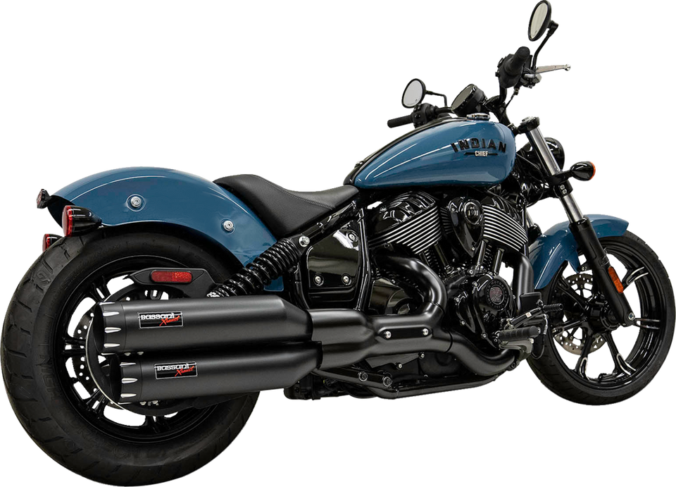 4" Slip-On Mufflers - Black - Lutzka's Garage