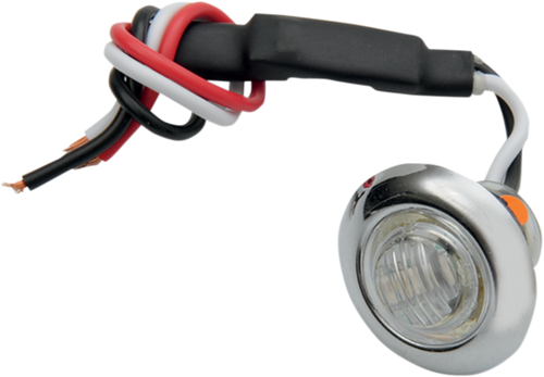 Mini Marker Light - Dual Function - Amber LED - Clear Lens