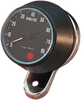 8000 RPM Mechanical Tachometer - Chromed Bracket - Black Face - Lutzka's Garage