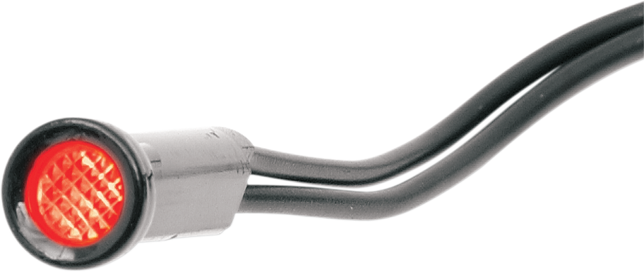 Snap-In Indicator Light - Red - Black Bezel - Lutzka's Garage