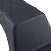 Step Up Seat - Rear Lattice Stitched - Black - Lutzka's Garage