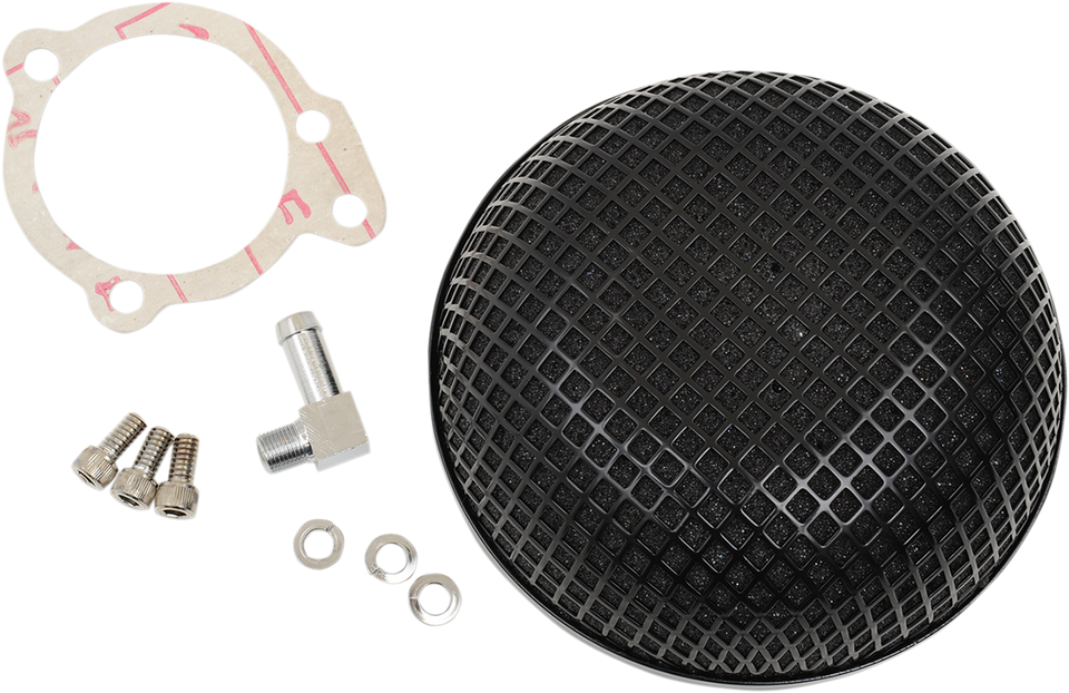 Bob Air Cleaner - Black - Super E and G Carburetor - Lutzka's Garage