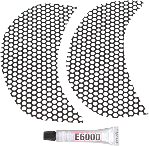 Fairing Vent Screen - Round - Black - Lutzka's Garage