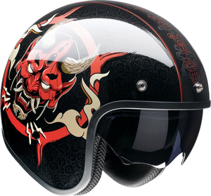 Saturn Helmet - Devilish - Gloss Black/Red - XS - Lutzka's Garage