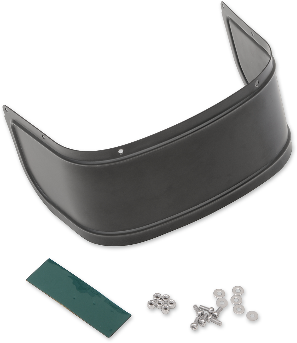 Front Fender Skirt - Satin Black - Smooth - Lutzka's Garage