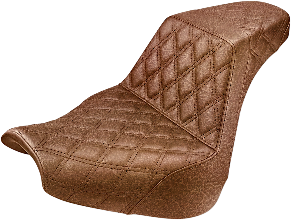 Step Up Seat - Lattice Stitched - Brown - FXBR/S - Lutzka's Garage
