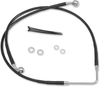 Brake Line - Front - FXDWG 06-07 - Black - Lutzka's Garage
