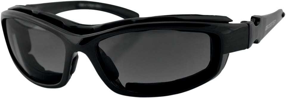 Road Hog II Convertible Sunglasses - Gloss Black - Interchangeable Lens - Lutzka's Garage
