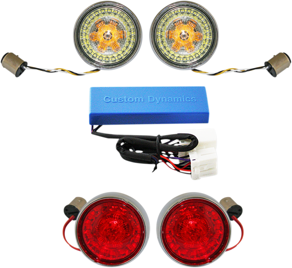 Full Bullet Turn Signal Conversion Kit  - Chrome - Lutzka's Garage