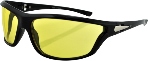 Florida Sunglasses - Shiny Black - Yellow - Lutzka's Garage