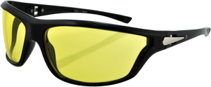 Florida Sunglasses - Shiny Black - Yellow - Lutzka's Garage