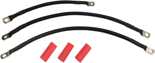 Black Battery Cable Set - 94-09 Dyna