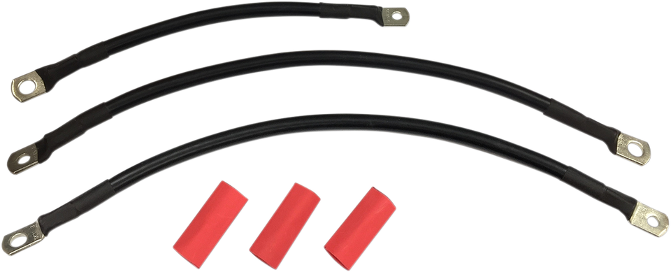 Black Battery Cable Set - 94-09 Dyna