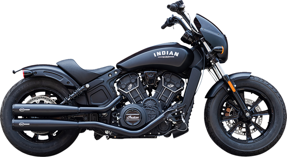 Grand National Slip-On Mufflers - Black - Race Only - Lutzka's Garage