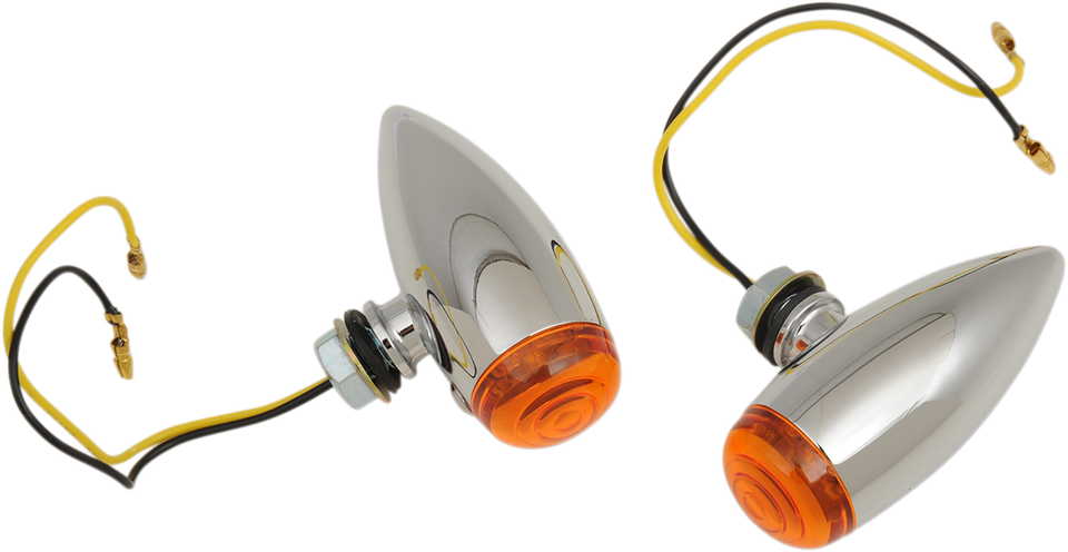 Bullet LED Marker Lights - Smooth - Amber - Lutzka's Garage
