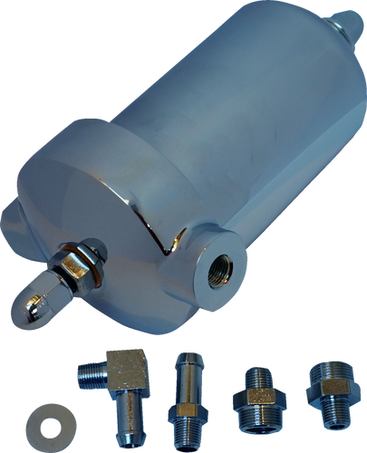 Oil Filter Assembly - Chrome - Lutzka's Garage