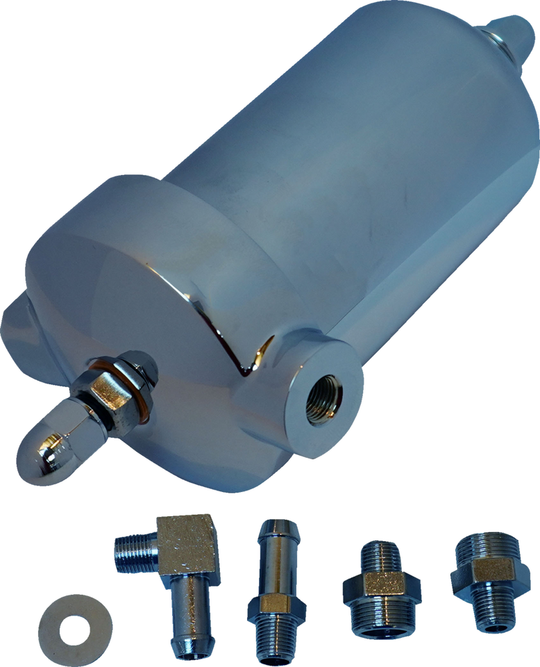 Oil Filter Assembly - Chrome - Lutzka's Garage