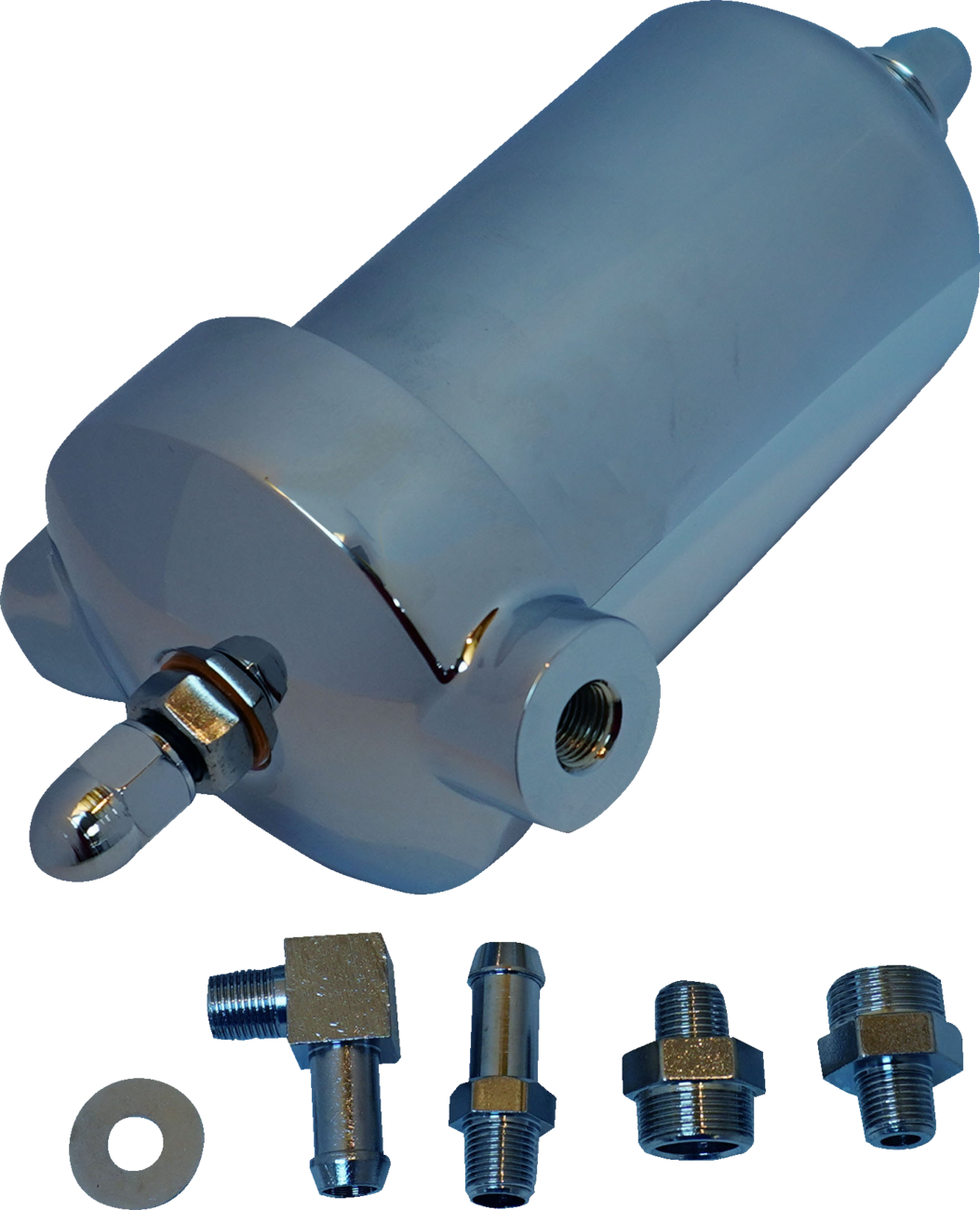 Oil Filter Assembly - Chrome - Lutzka's Garage