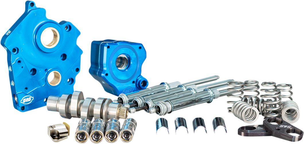 Cam Chest Kit with Plate M8 - Chain Drive - Water Cooled - 540 Cam - Chrome Pushrods