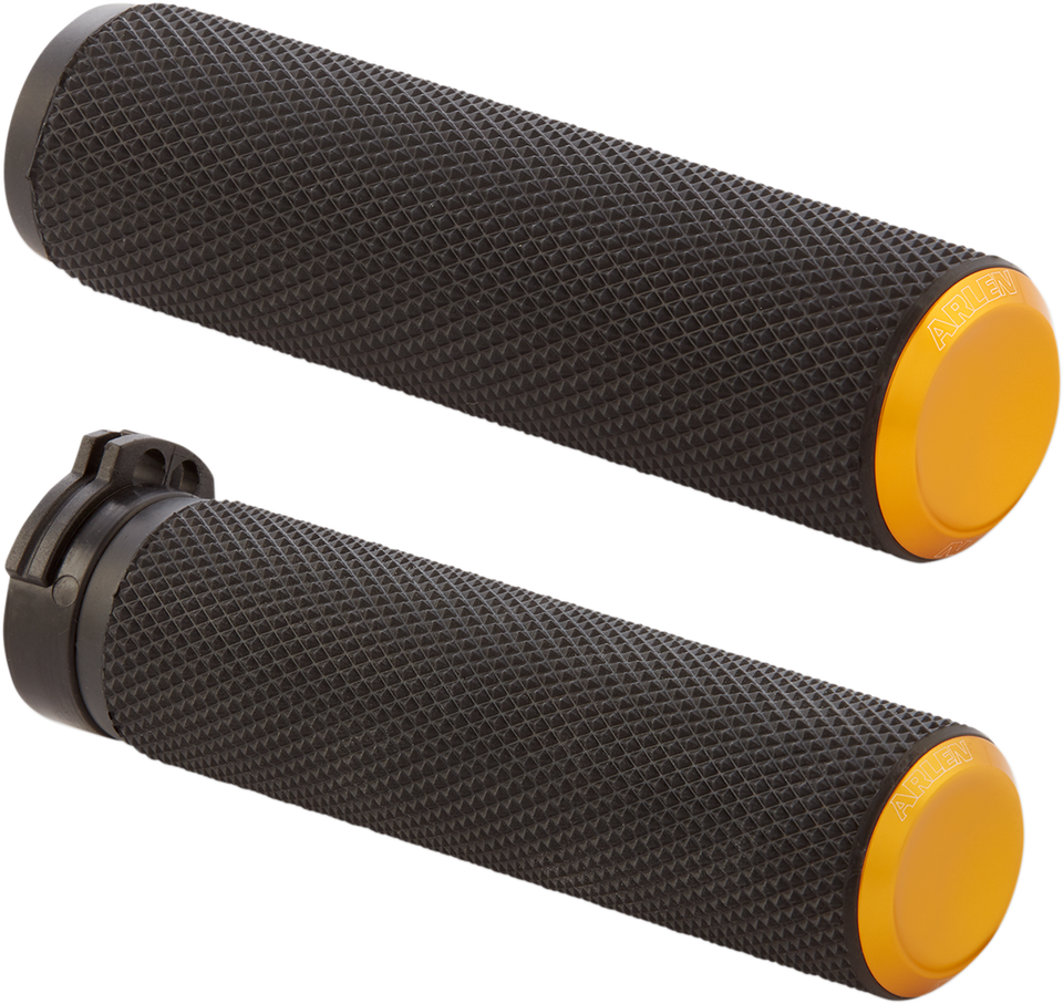 Grips - Knurled - Cable - Gold - Lutzka's Garage