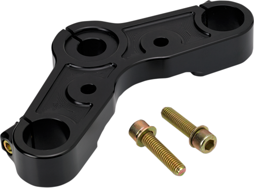 Upper Triple Tree - Black Anodized - 10-15 XL 1200X - Lutzka's Garage