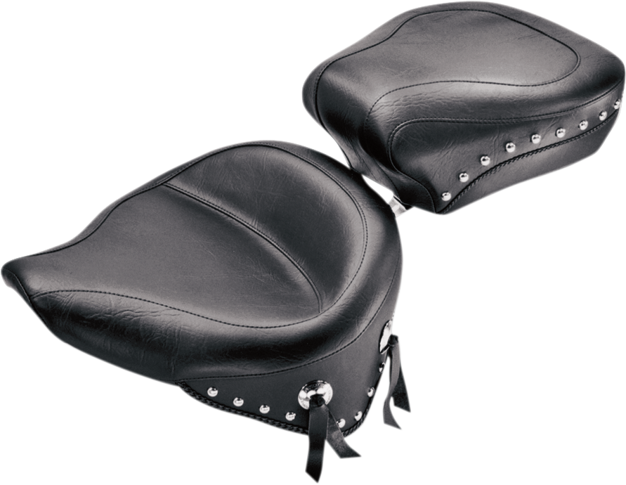 Wide Studded Solo Seat - Softail 84-99