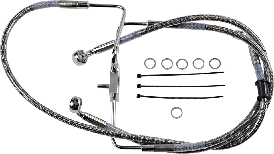 Brake Line - +10" - Stainless Steel - XL - Lutzka's Garage