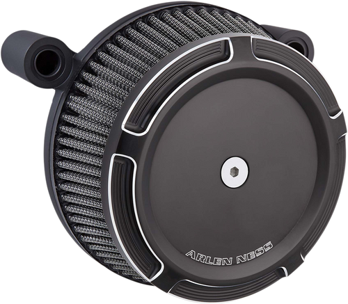 Beveled Synthetic Stage-1 Air Cleaner - Black - Lutzka's Garage