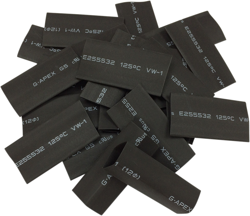 Heat Shrink tube - 25PK - Black - Lutzka's Garage