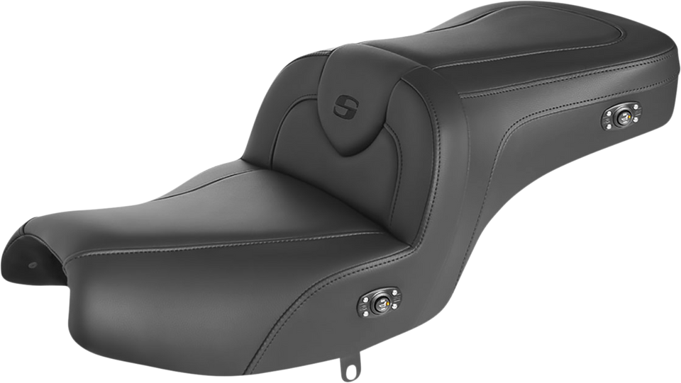 Seat - RoadSofa™ - Without Backrest - Black W/Black Stitching - Heated